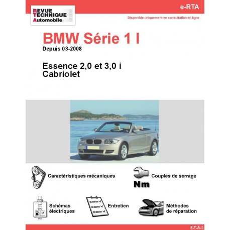 Revue Technique BMW Série 1 I RTA Site officiel ETAI