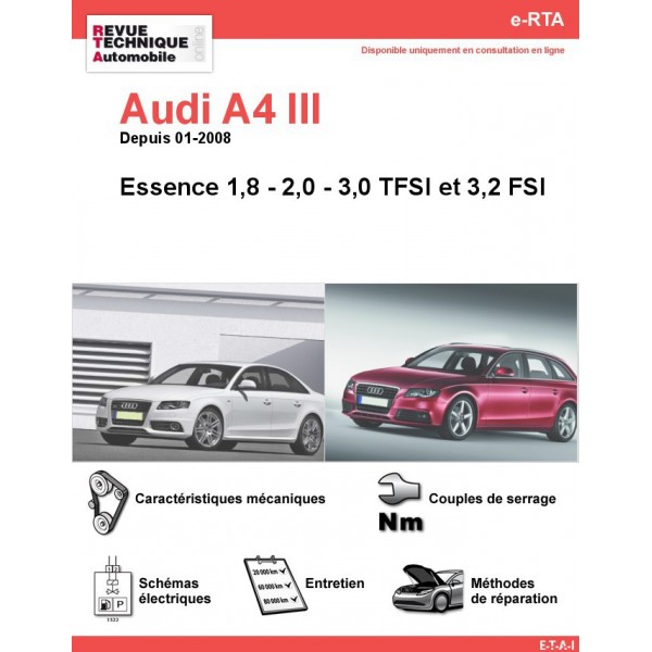 Revue Technique Audi A Iii Essence Rta Site Officiel Etai