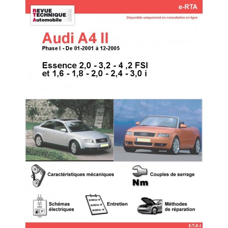 Revue Technique Audi A Ii Essence Rta Site Officiel Etai