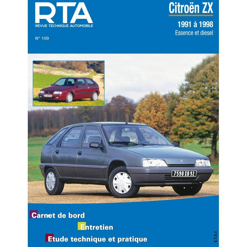 Pack Rta Papier Pdf Citroen Zx Phase Hayon Portes