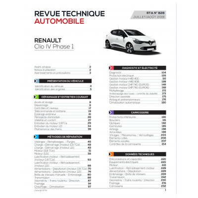 RTA 828 R CLIO HAYON/BREAK 5P PHASE 1 2012-10