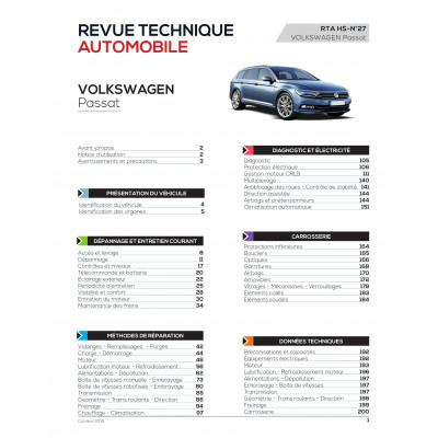 RTA hors série N°27 PASSAT VII (3G) BERLINE (Depuis 2014) - 2.0 TDI 150ch