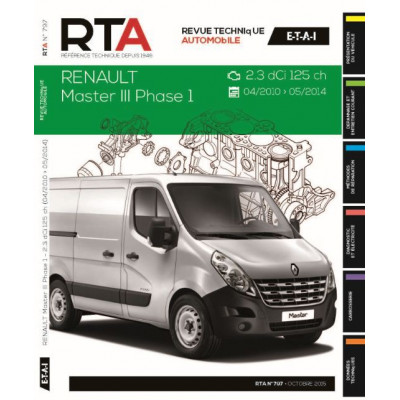 RTA B797 Renault Master III 2.3 dCi de 04/2010 à 05/2014