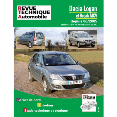 RTA RENAULT DACIA LOGAN et MCV Essence 1.4/1.6 et 1.5DCI Diesel (06/2005)