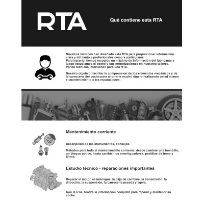 Documentación técnica RTA 189 PEUGEOT 308 I FASE 1 (2007 -2011)