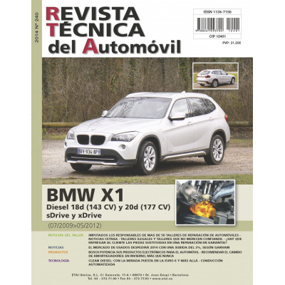 Documentación técnica RTA 240 BMW X1 FASE 1 (2009 -2012) - Diesel