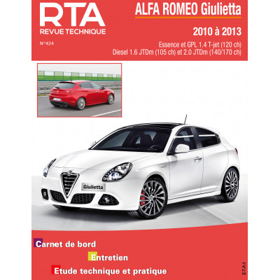 Pack RTA 424 ALFA ROMEO GIULIETTA II PHASE 1 (2010 à 2013) + PDF