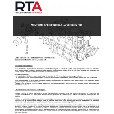 RTA PDF 424 ALFA ROMEO GIULIETTA II PHASE 1 (2010 à 2013)