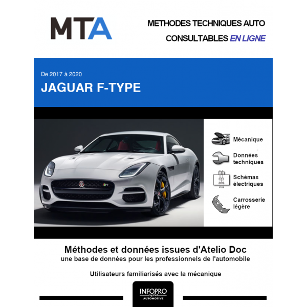 MTA Jaguar F-type COUPE 3 portes de 04/2017 à ce jour