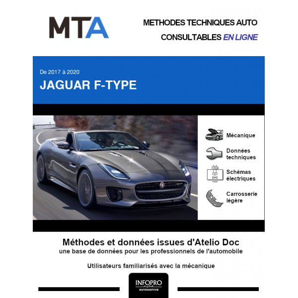 MTA Jaguar F-type CABRIOLET 2 portes de 04/2017 à ce jour