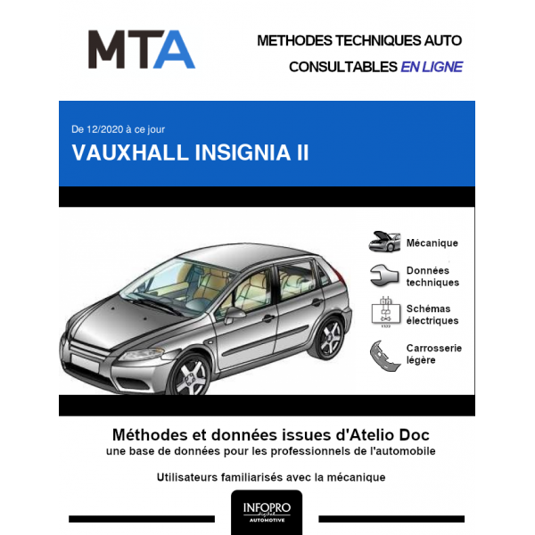 MTA Vauxhall Insignia II BREAK 5 portes de 12/2020  ce jour