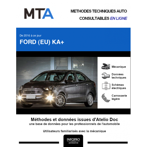 MTA Ford (eu) Ka+ BERLINE 4 portes de 06/2019 à ce jour