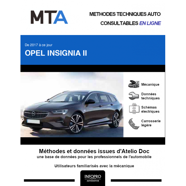 MTA Opel Insignia II BREAK 5 portes de 12/2020 à ce jour