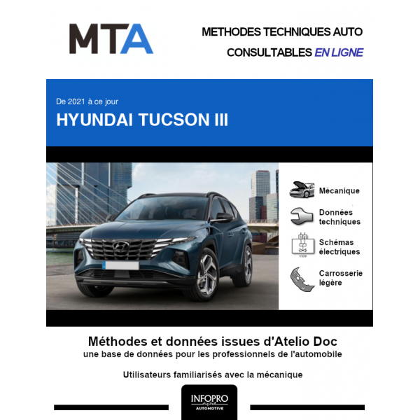 MTA Hyundai Tucson III BREAK 5 portes de 01/2021 à ce jour