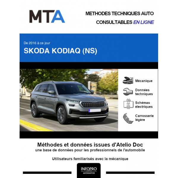 MTA Skoda Kodiaq I BREAK 5 portes de 07/2021 à ce jour