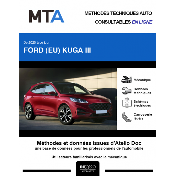 MTA Ford (eu) Kuga III BREAK 5 portes de 12/2019 à ce jour