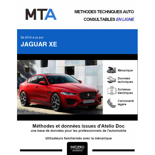 MTA Jaguar Xe BERLINE 4 portes de 06/2019 à ce jour