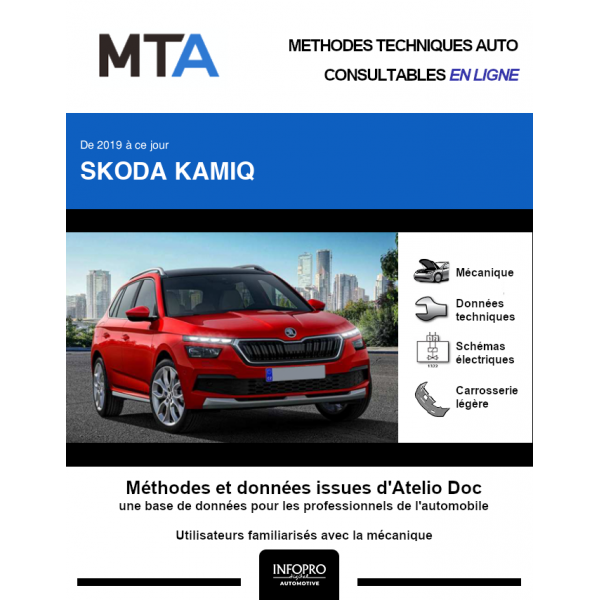 MTA Skoda Kamiq BREAK 5 portes de 06/2019 à ce jour