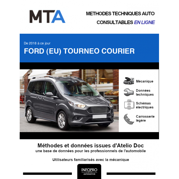 MTA Ford (eu) Tourneo courier BREAK 5 portes de 10/2018 à ce jour