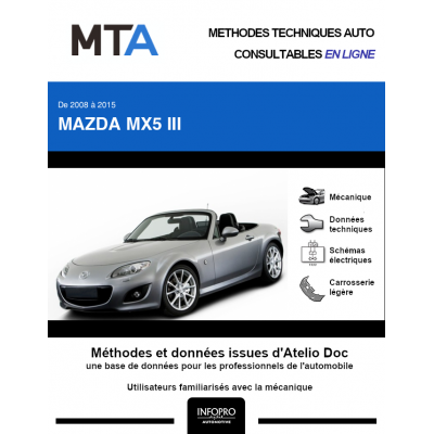 MTA Mazda Mx5 III CABRIOLET 2 portes de 10/2008 à ce jour