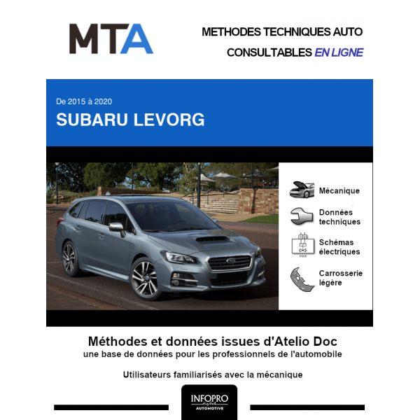 MTA Subaru Levorg BREAK 5 portes de 06/2015 ? ce jour