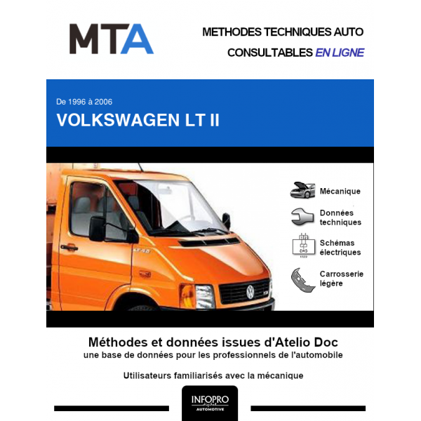 MTA Volkswagen Lt II SAVOYARD 2 portes de 09/1996  12/2002