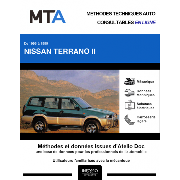 MTA Nissan Terrano II BREAK 5 portes de 07/1996  12/1999