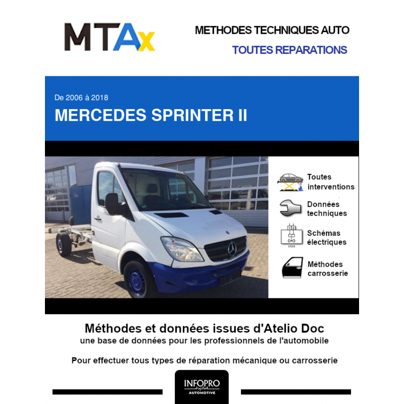 MTA-EXPERT MERCEDES SPRINTER II Chassis cabine 2 portes (2006 > 2018)