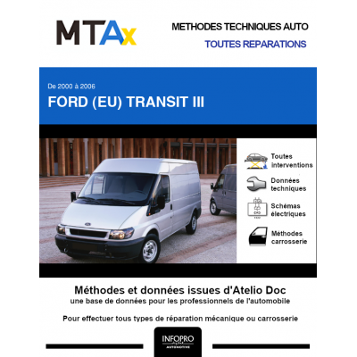 MTA Expert Ford (eu) Transit III FOURGON 4 portes de 03/2000 à 09/2006