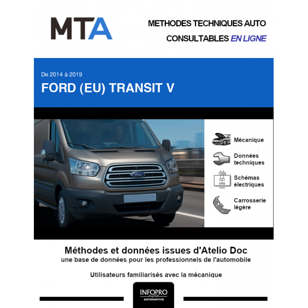 MTA Ford (eu) Transit V COMBI 5 portes de 07/2014 à ce jour