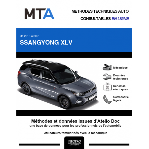 MTA Ssangyong Xlv BREAK 5 portes de 06/2016 ? ce jour