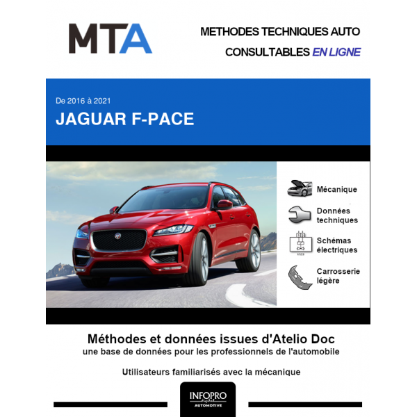 MTA Jaguar F-pace BREAK 5 portes de 02/2016  ce jour