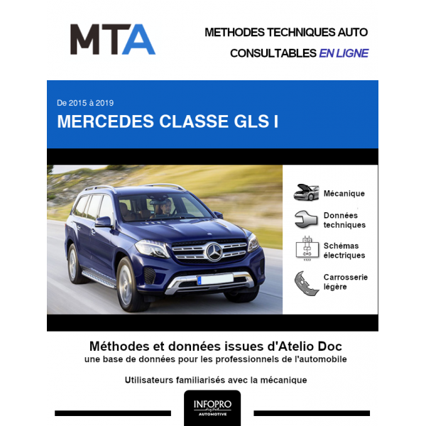 MTA Mercedes Classe gls I BREAK 5 portes de 10/2015  ce jour