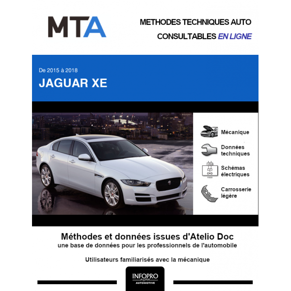 MTA Jaguar Xe BERLINE 4 portes de 06/2015 à ce jour