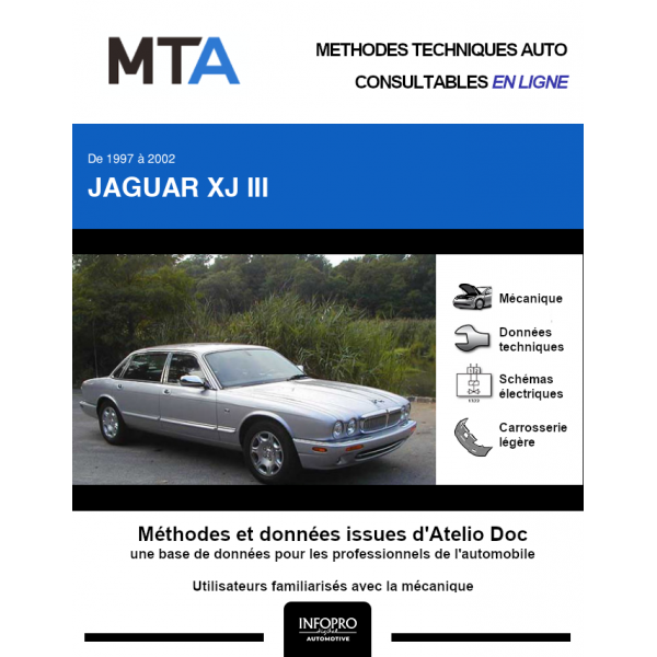 MTA Jaguar Xj III BERLINE 4 portes de 10/1997 à 09/2002