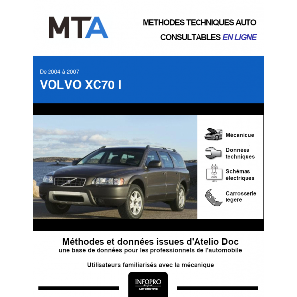 MTA Volvo Xc70 I BREAK 5 portes de 06/2004  03/2007