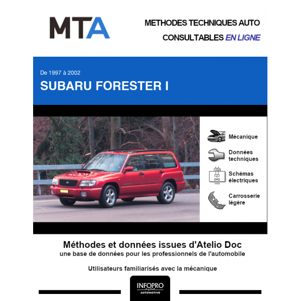 MTA Subaru Forester I BREAK 5 portes de 10/1997  09/2002