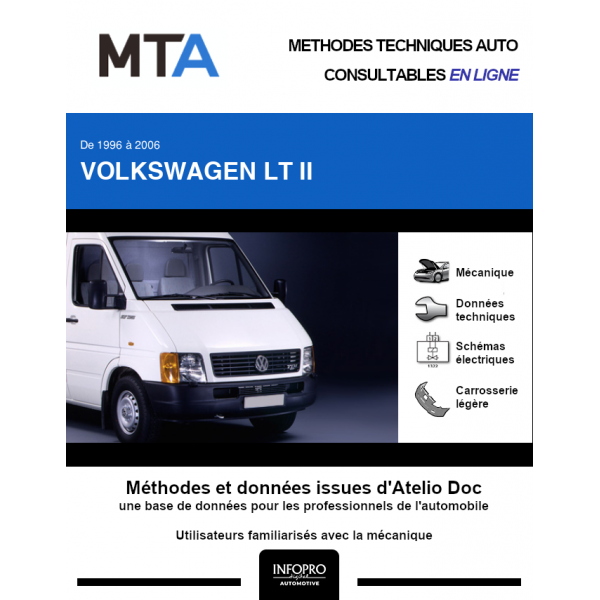 MTA Volkswagen Lt II FOURGON 4 portes de 07/1997  12/2005