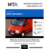 MTA Opel Movano I FOURGON 4 portes de 01/1999 à 11/2003