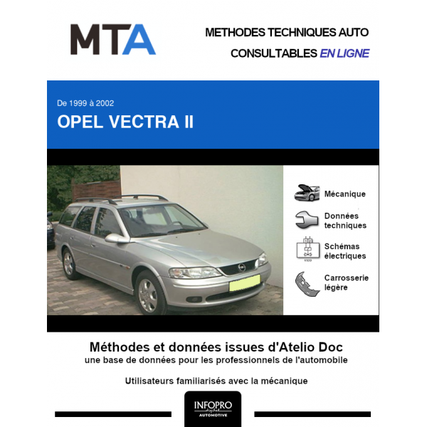 MTA Opel Vectra II BREAK 5 portes de 02/1999 à 06/2002