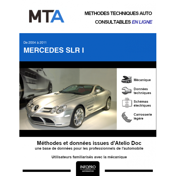 MTA Mercedes Slr I COUPE 2 portes de 07/2004  05/2011