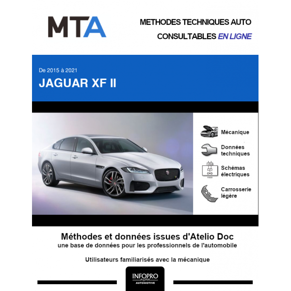 MTA Jaguar Xf II BERLINE 4 portes de 06/2015 à ce jour