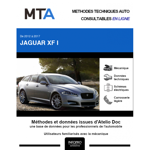 MTA Jaguar Xf I BREAK 5 portes de 09/2012 à ce jour