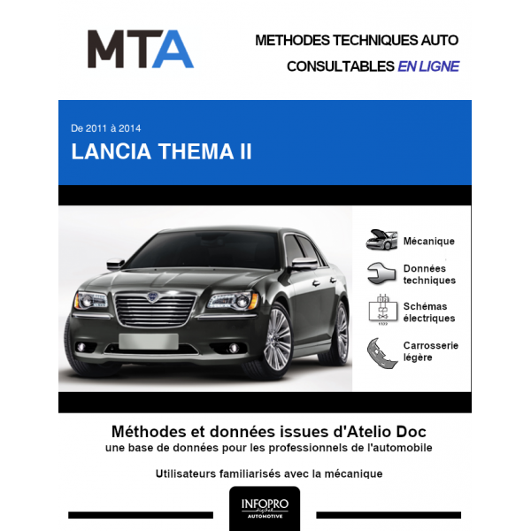 MTA Lancia Thema II BERLINE 4 portes de 09/2011  ce jour