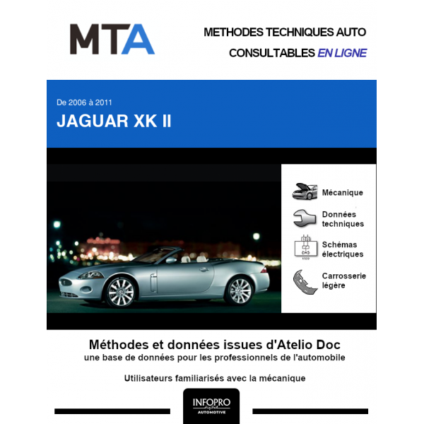 MTA Jaguar Xk II CABRIOLET 2 portes de 04/2006 à ce jour