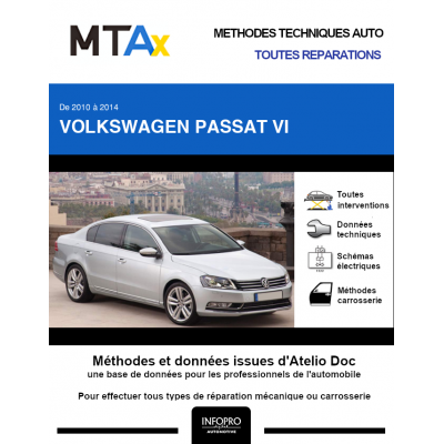 MTA Expert Volkswagen Passat VI BERLINE 4 portes de 10/2010 à 04/2015