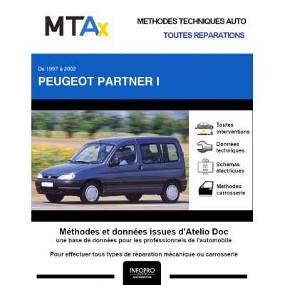 MTA Expert Peugeot Partner I BREAK 4 portes de 01/1997 à 12/2002