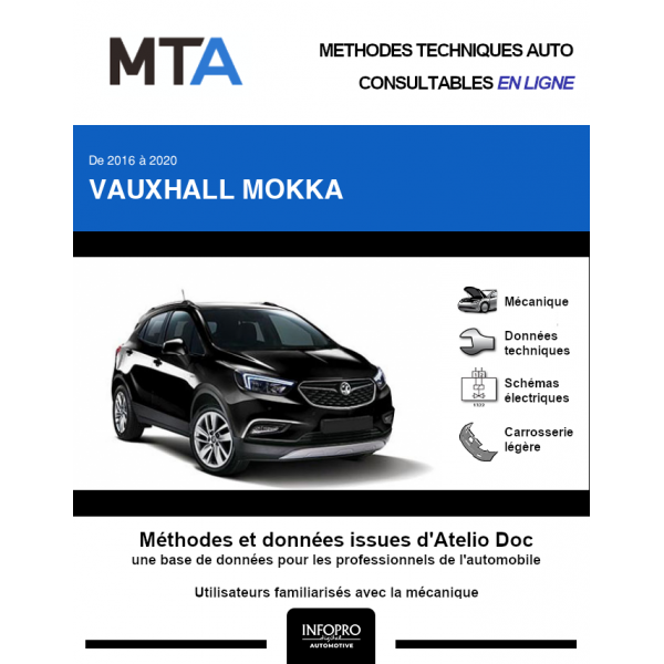 MTA Vauxhall Mokka HAYON 5 portes de 10/2016  ce jour