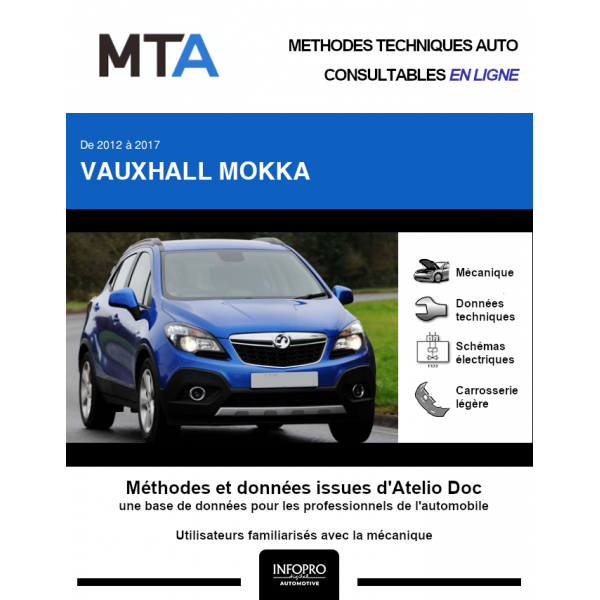 MTA Vauxhall Mokka I HAYON 5 portes de 10/2012  06/2017