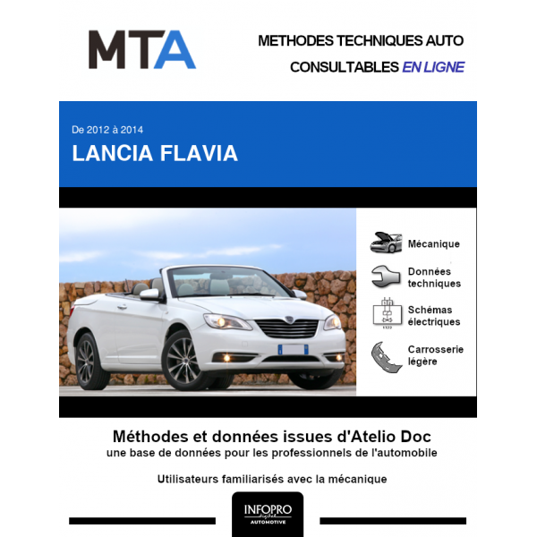 MTA Lancia Flavia CABRIOLET 2 portes de 06/2012  06/2014